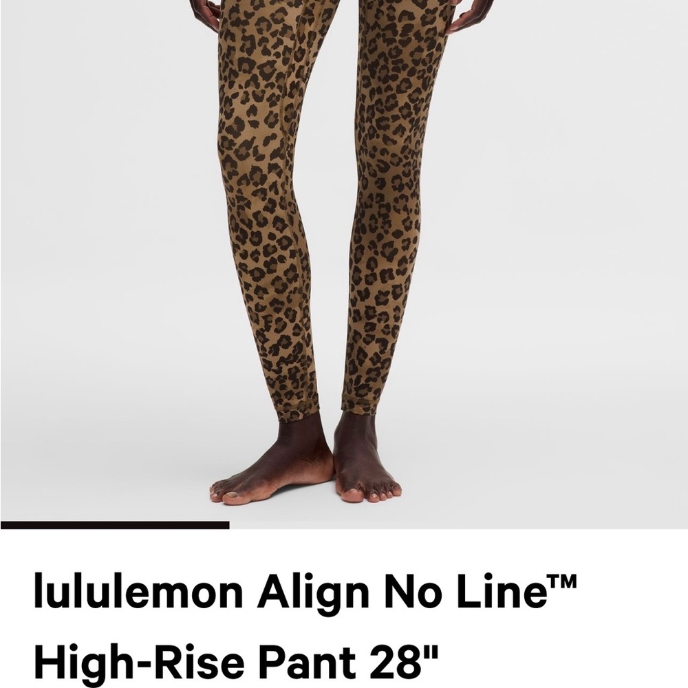 Lululemon Athletica Align True Leopard 28” high rise no-line leggings